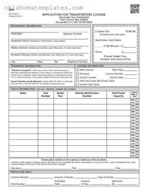 Fill in a Valid Oklahoma 309A Template