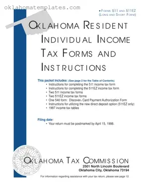Fill in a Valid Oklahoma State Tax Template