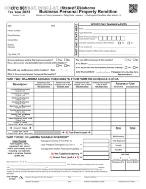 Fill in a Valid Otc 901 Oklahoma Tax Template